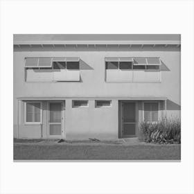 Detail Of Apartment Building At The Arizona Part Time Farms, Maricopa County, Arizona, Chandler Unit By Canvas Print