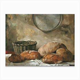 Bread And Baskets Canvas Print