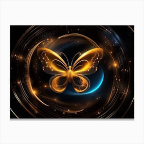 Golden Butterfly 23 Canvas Print