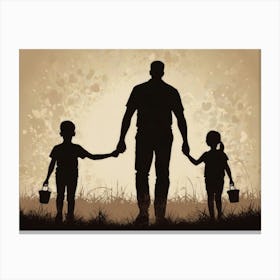 Father And Son (3) Father's Day Canvas Print