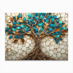 Fantasy 3d On Wooden Oak With White Lattice Canvas Print