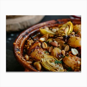 Artichoke And Artichoke Salad Canvas Print