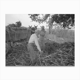Untitled Photo, Possibly Related To Reaching For Grab Used In Hoisting Hay To Loft, Lake Dick Project, Arkansas B Canvas Print