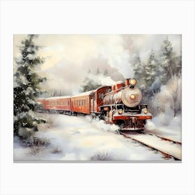 Christmas Train 1 Canvas Print