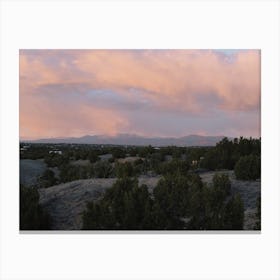 Pastel Desert Sunset Canvas Print