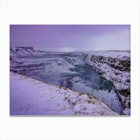 Iceland Waterfall Canvas Print