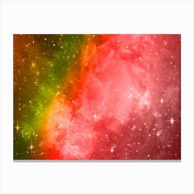 Sunburst Galaxy Space Background Canvas Print