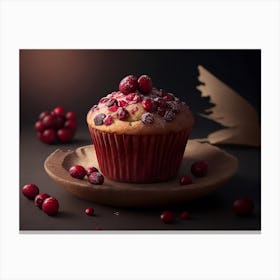 Cranberry Muffin Canvas Print