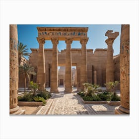 Egyptian Temple 2 Canvas Print