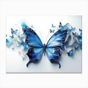 Blue Butterfly Canvas Print