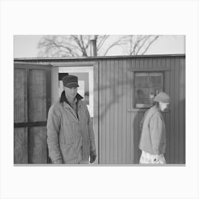 Untitled Photo, Possibly Related To Mr And Mrs Marcus Miller And Dog, Spencer, Iowa By Russell Lee Canvas Print