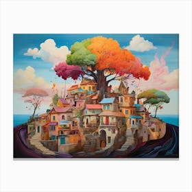 Tree Of Life Paintings Art Print 1 Canvas Print