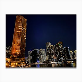 Night In Miami (Miami at Night Series) Canvas Print