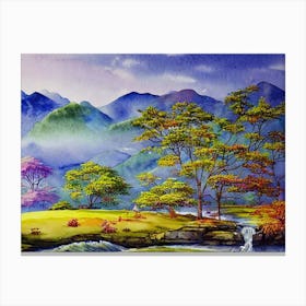 Radiant Mountain Bliss Canvas Print