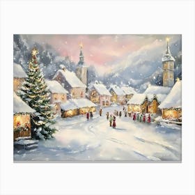 Christmas Village 8 Canvas Print