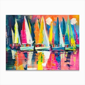 Sailboats 23 Canvas Print