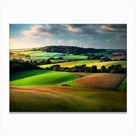 Sunset In The Countryside 20 Canvas Print