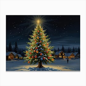 Christmas Tree art Canvas Print