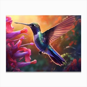 Morning Hummingbird Canvas Print