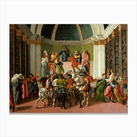 Sandro Botticelli Birth Of Jesus 3 Canvas Print