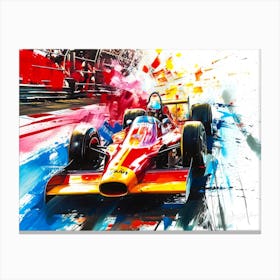 Auto Racing 3D - Indy Drivers Canvas Print
