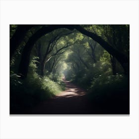 Beautiful Pathway Through The Woods Canvas Print