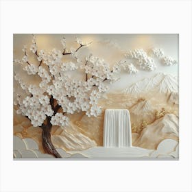 Chinese Paper Art Canvas Print