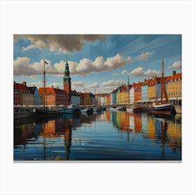 Copenhagen City 2  Canvas Print