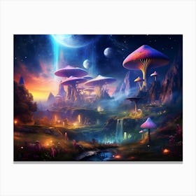 Mushroom City Canvas Print