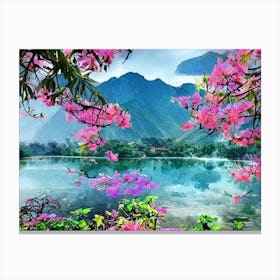 Serene Blossom Vista Canvas Print