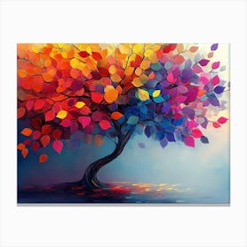 Colorful Tree 3 Canvas Print