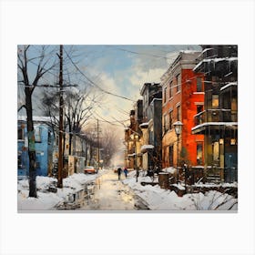 Winter City 2 Canvas Print