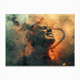 Fire And Chains 1 Canvas Print