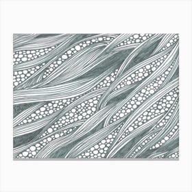 lines, bubbles and waves Canvas Print