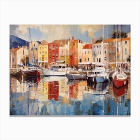 Marina In Croatia Canvas Print