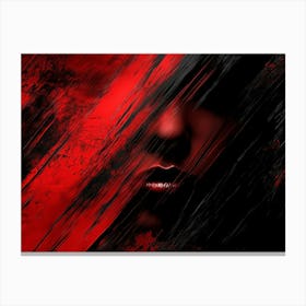 Red And Black 1 Canvas Print