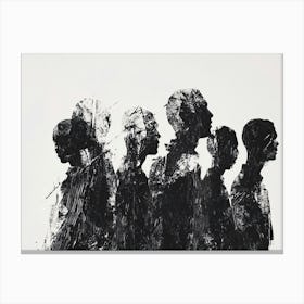 Silhouettes Of People 1 Canvas Print