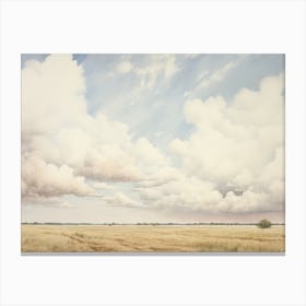 Open Sky Ranch Painting Canvas Print