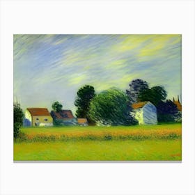 Summer In Aston, Oxfordshire Canvas Print