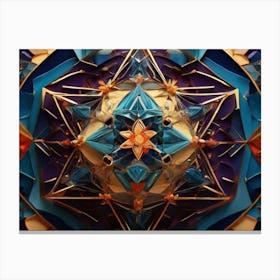 Crystal Mandala Canvas Print