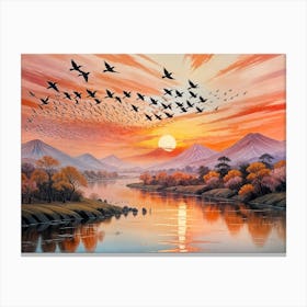 Wending River Canvas Print