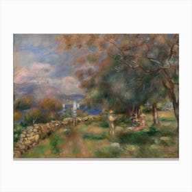 Peninsula Of Saint Jean, Pierre Auguste Renoir Canvas Print