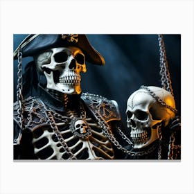 Pirate Skeleton's Chambers Canvas Print