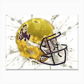 Arizona State Sun Devils NCAA Helmet Poster 1 Canvas Print