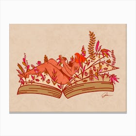 Literary Garden Canvas Print