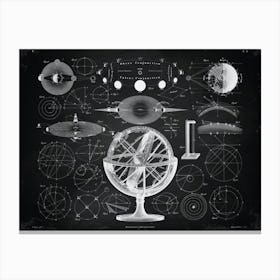 Astronomy Poster - Alchemy constellations poster Canvas Print