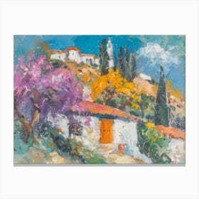 House In Greece Canvas Print