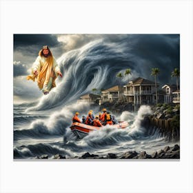 Jesus In The Storm Canvas Print