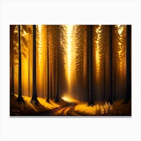 Path Through The Forest 2 Canvas Print
