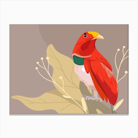 Red Parrot Canvas Print